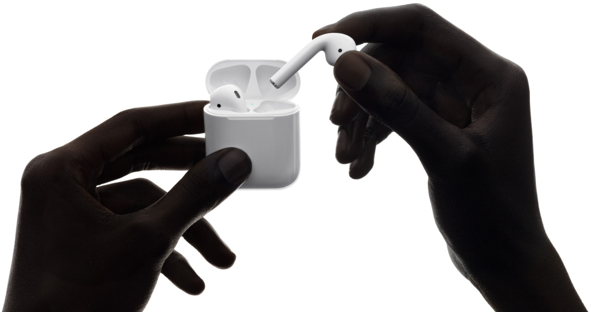 Apple's AirPods. Courtesy of Apple.