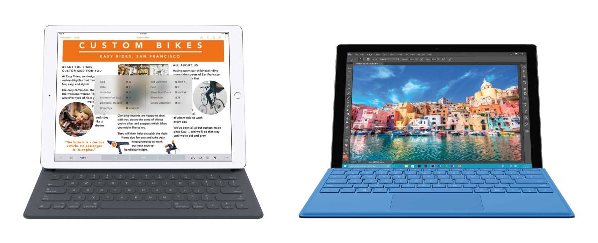 iPad Pro and Surface Pro 4